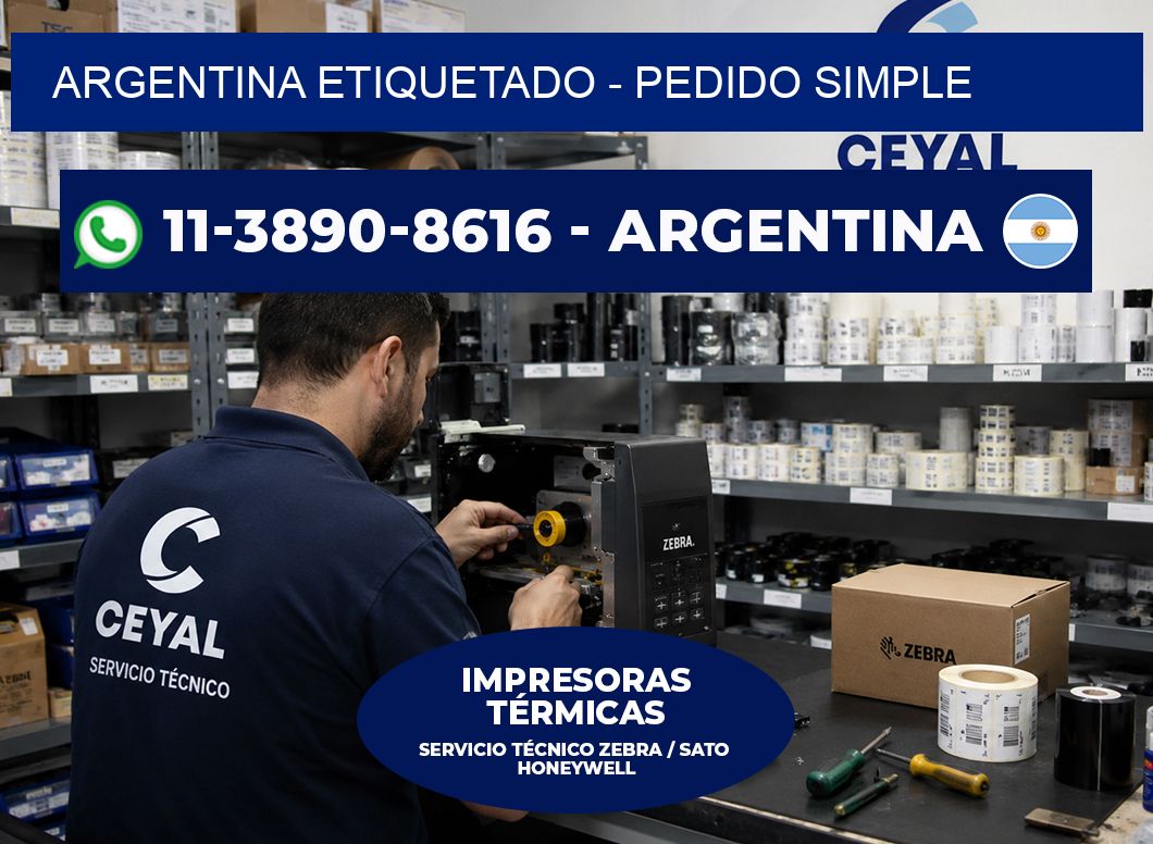 ARGENTINA ETIQUETADO - Pedido simple