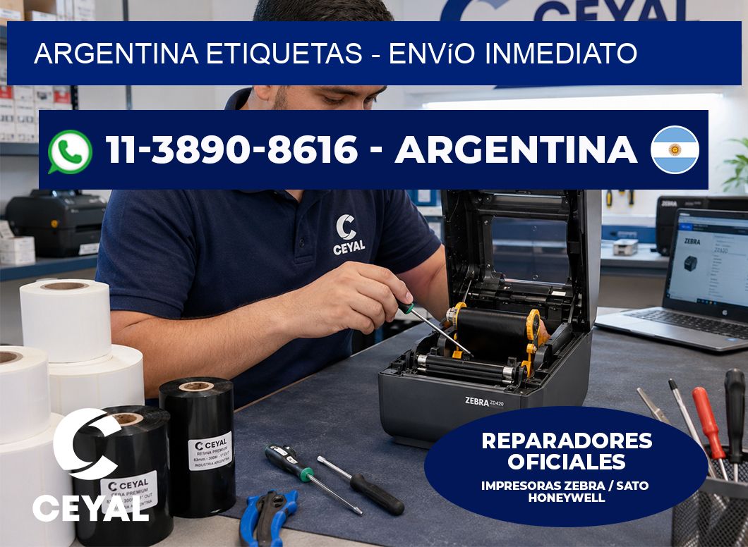 ARGENTINA ETIQUETAS - Envío inmediato