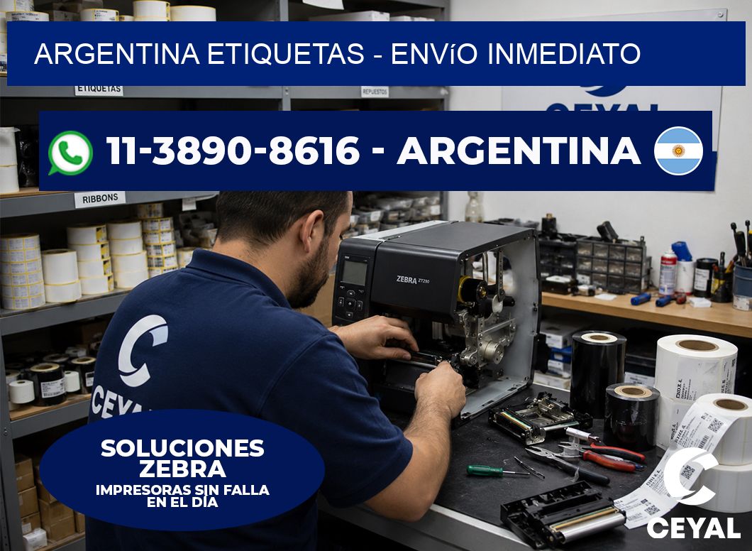 ARGENTINA ETIQUETAS - Envío inmediato