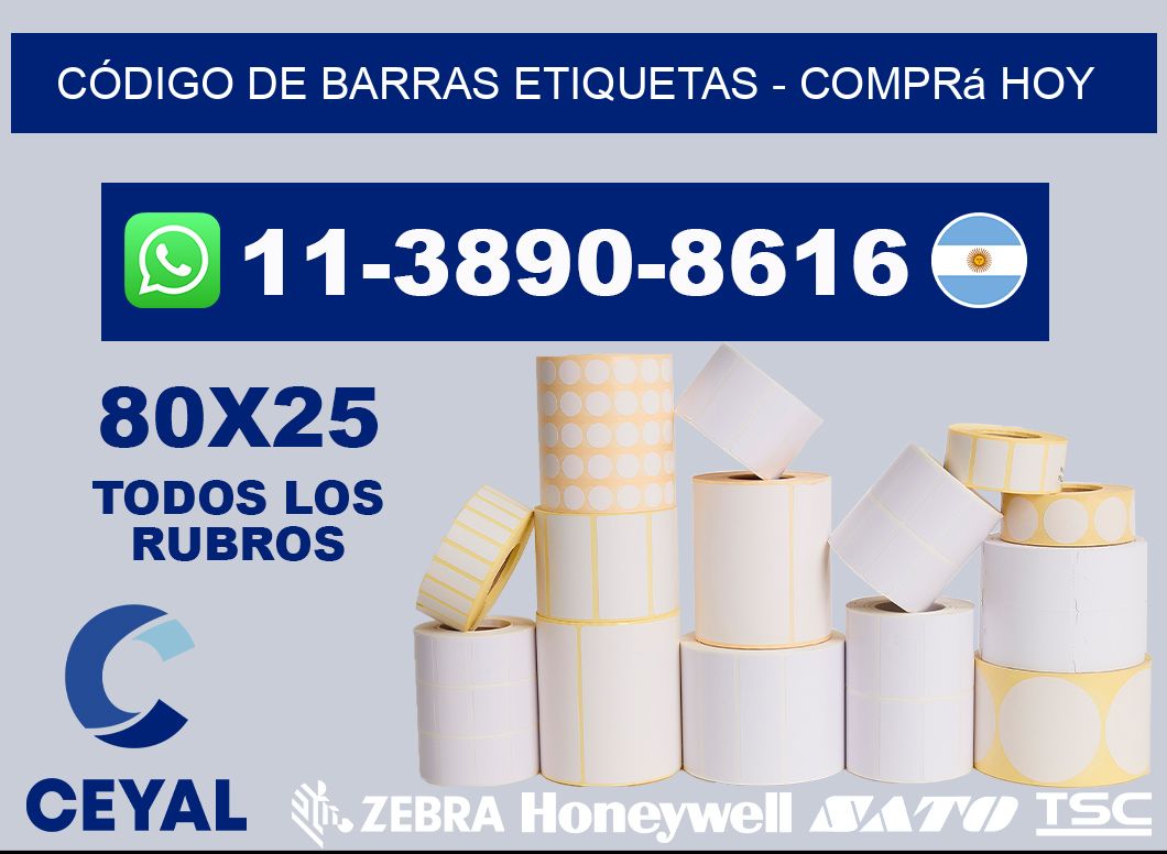CÓDIGO DE BARRAS ETIQUETAS - Comprá hoy