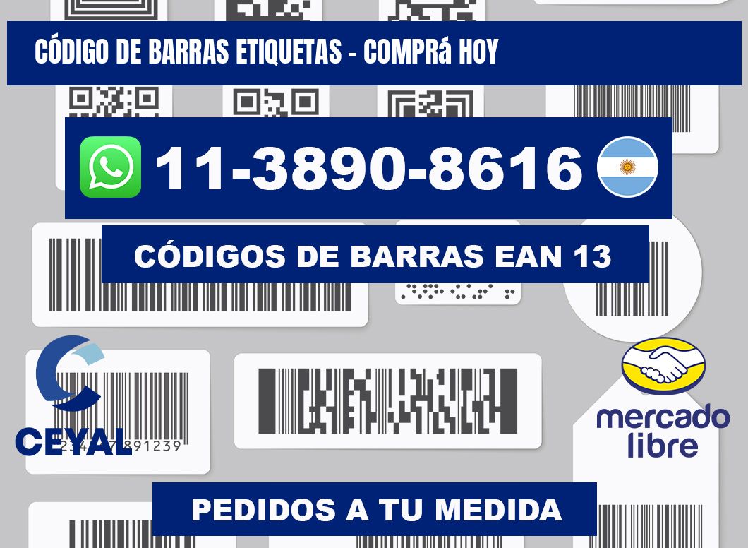 CÓDIGO DE BARRAS ETIQUETAS - Comprá hoy