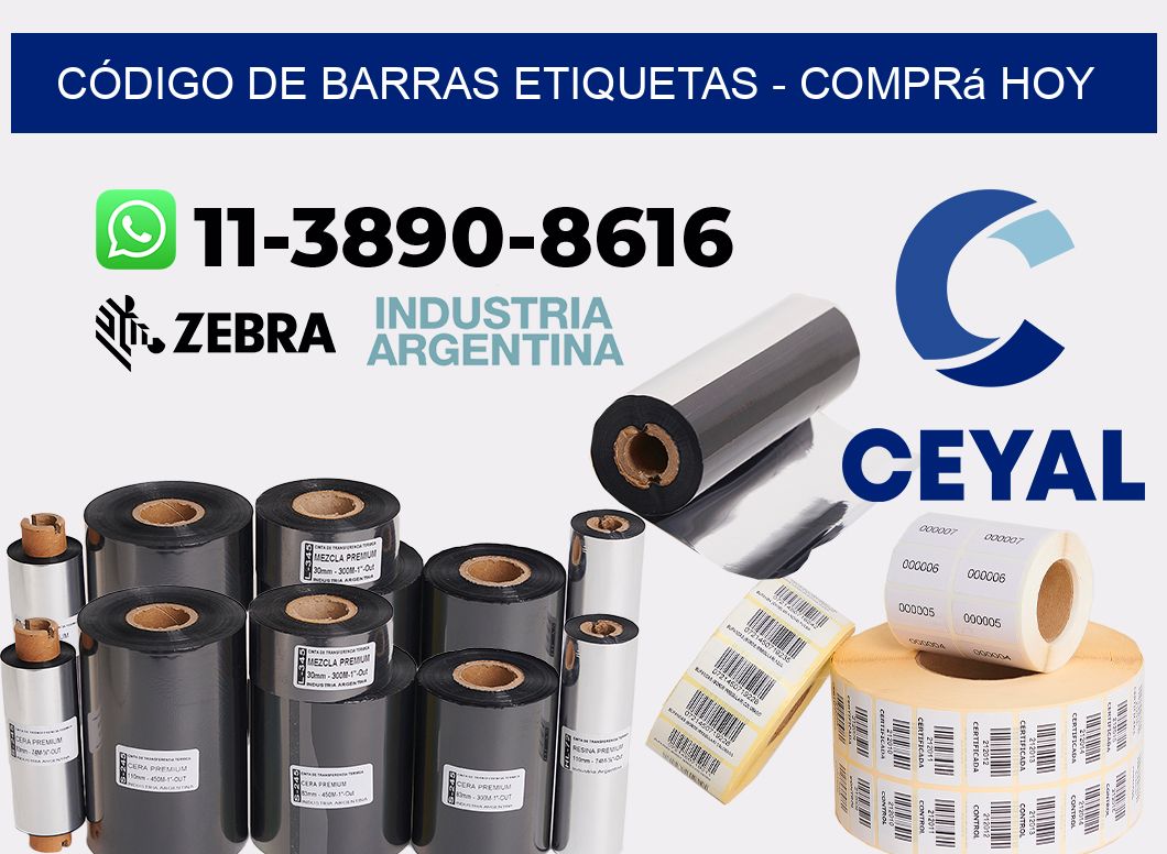 CÓDIGO DE BARRAS ETIQUETAS - Comprá hoy
