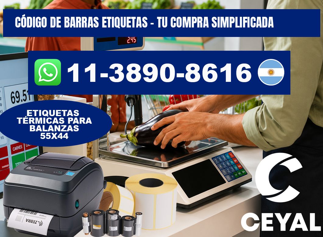 CÓDIGO DE BARRAS ETIQUETAS - Tu compra simplificada