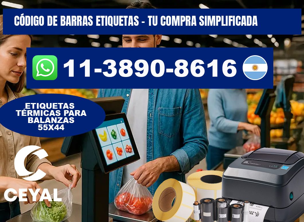 CÓDIGO DE BARRAS ETIQUETAS - Tu compra simplificada