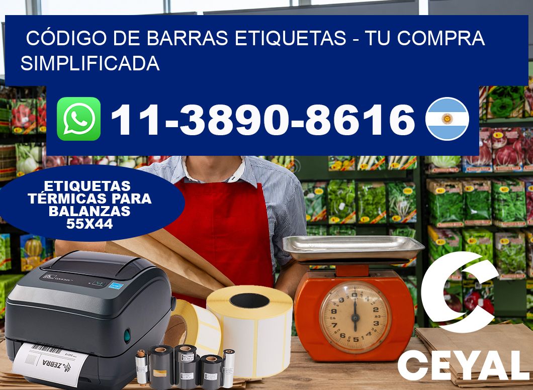 CÓDIGO DE BARRAS ETIQUETAS – Tu compra simplificada