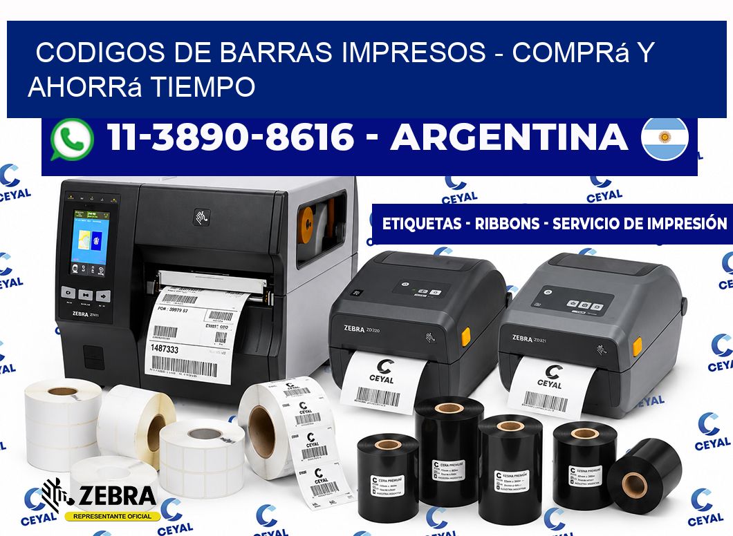 CODIGOS DE BARRAS IMPRESOS - Comprá y ahorrá tiempo