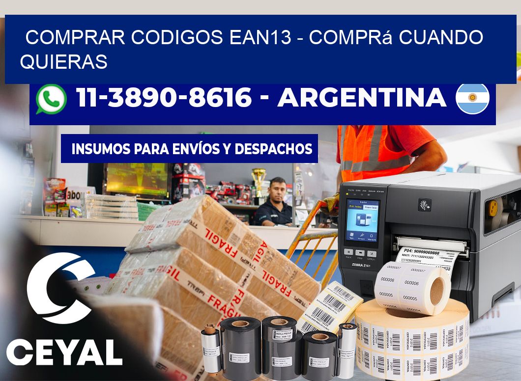COMPRAR CODIGOS EAN13 - Comprá cuando quieras