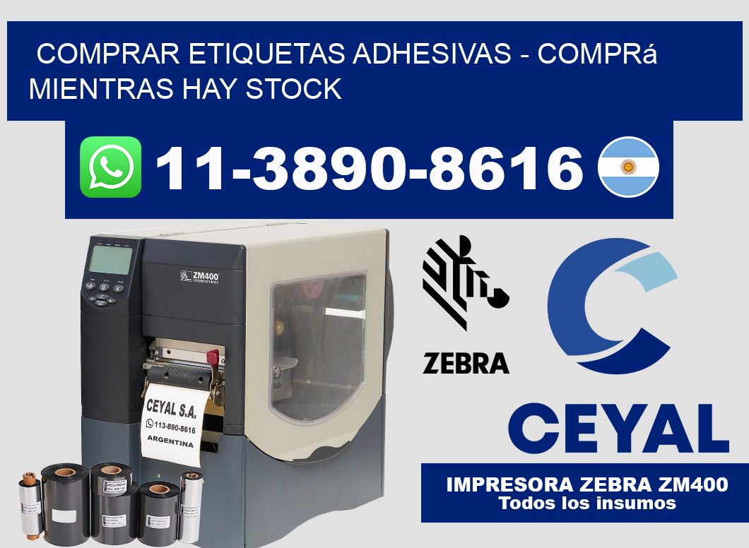 COMPRAR ETIQUETAS ADHESIVAS - Comprá mientras hay stock