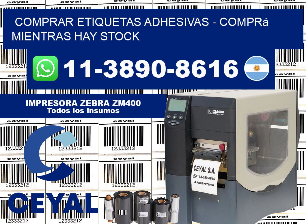COMPRAR ETIQUETAS ADHESIVAS – Comprá mientras hay stock