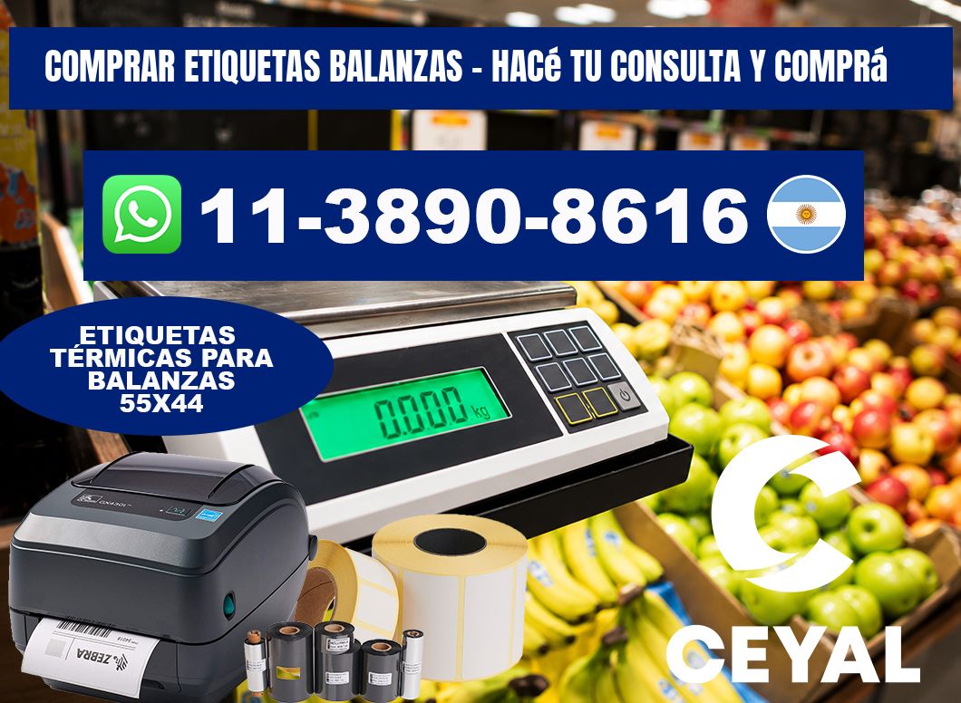 COMPRAR ETIQUETAS BALANZAS - Hacé tu consulta y comprá