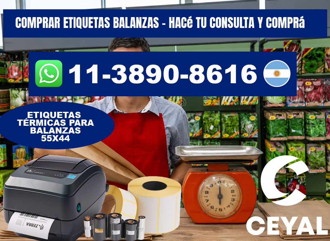 COMPRAR ETIQUETAS BALANZAS - Hacé tu consulta y comprá
