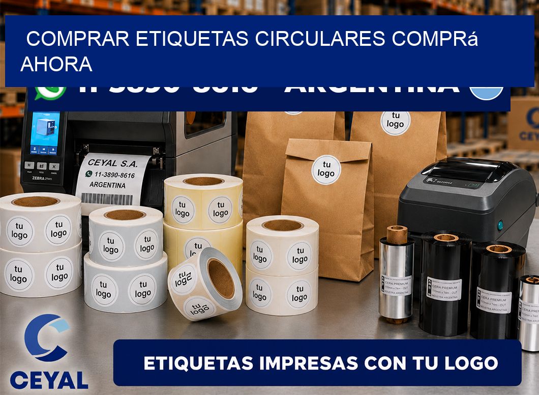 COMPRAR ETIQUETAS CIRCULARES Comprá ahora