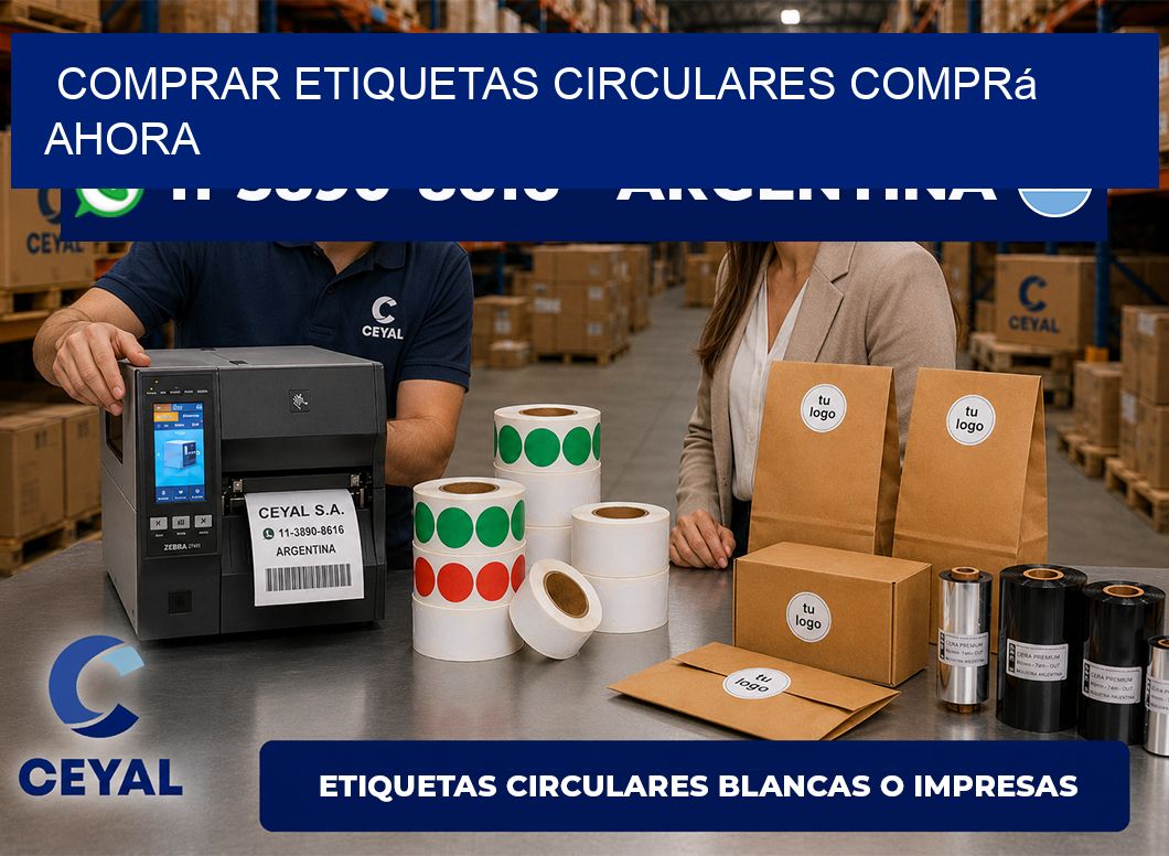 COMPRAR ETIQUETAS CIRCULARES Comprá ahora