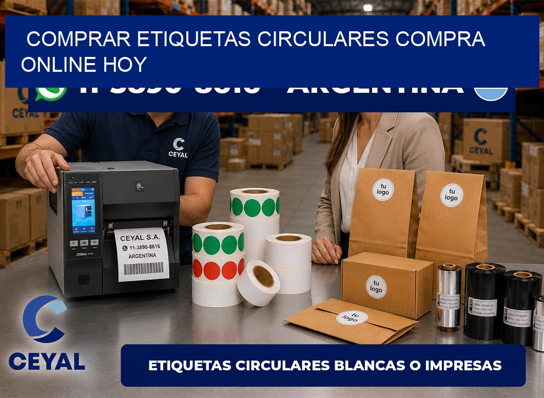 COMPRAR ETIQUETAS CIRCULARES Compra online hoy