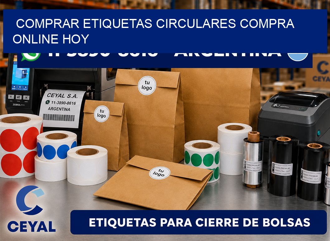 COMPRAR ETIQUETAS CIRCULARES Compra online hoy
