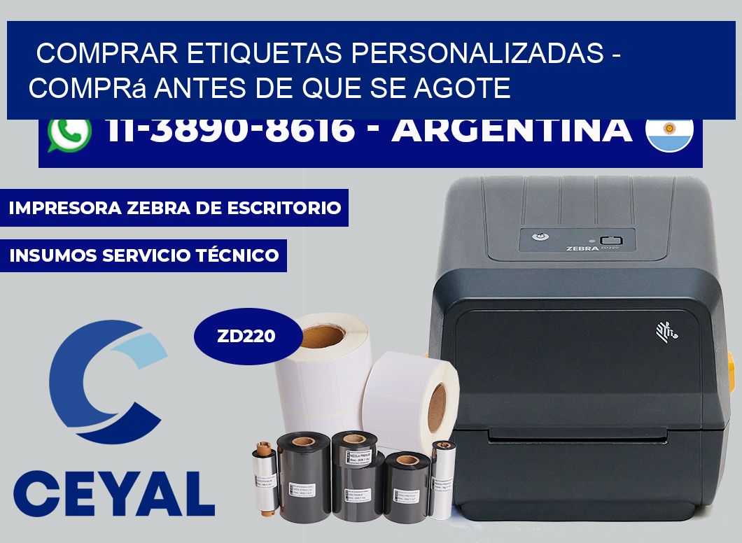 COMPRAR ETIQUETAS PERSONALIZADAS - Comprá antes de que se agote