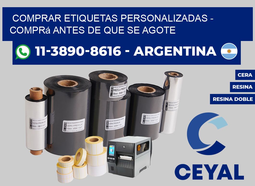 COMPRAR ETIQUETAS PERSONALIZADAS - Comprá antes de que se agote