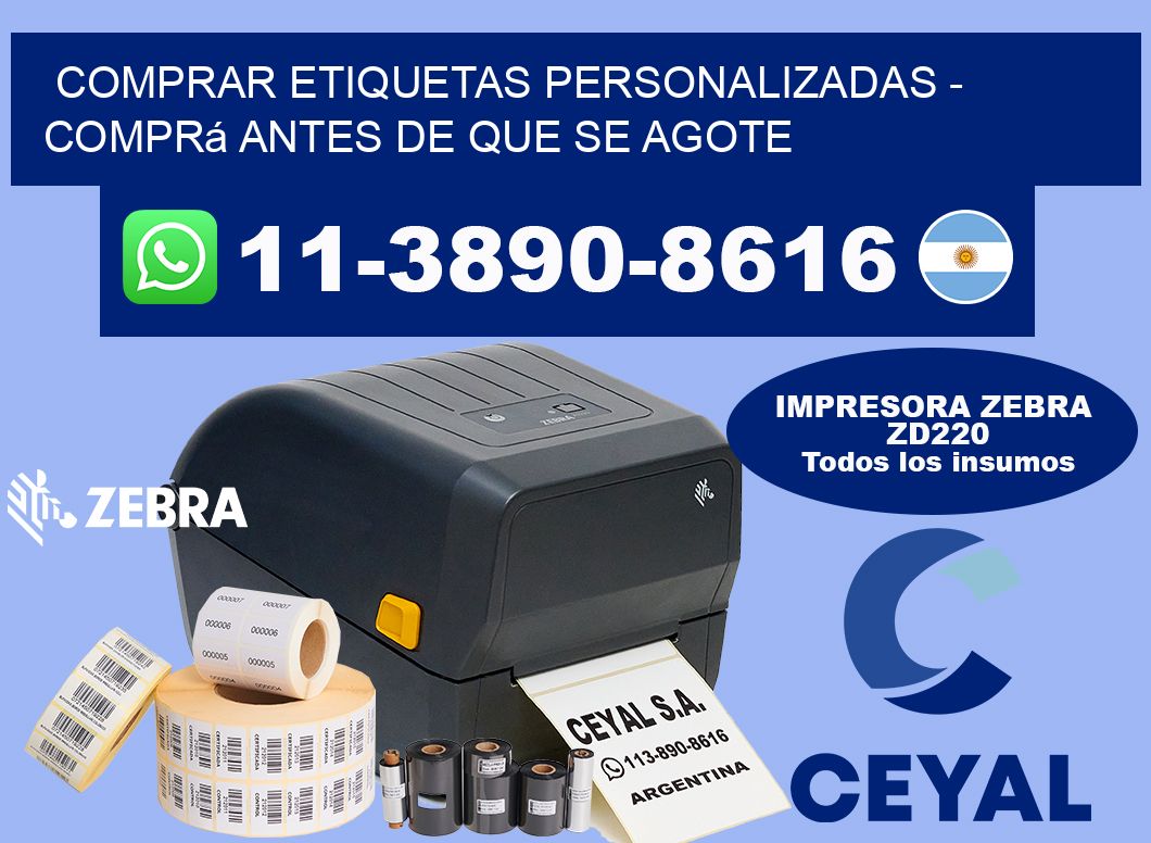 COMPRAR ETIQUETAS PERSONALIZADAS - Comprá antes de que se agote
