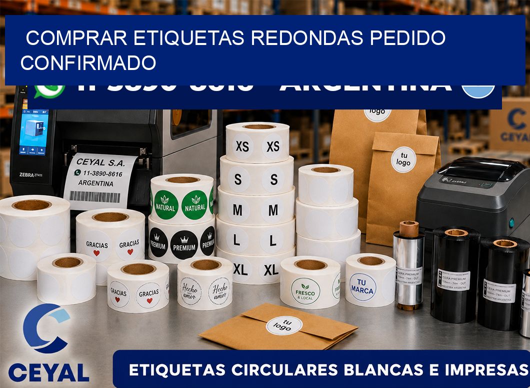COMPRAR ETIQUETAS REDONDAS Pedido confirmado