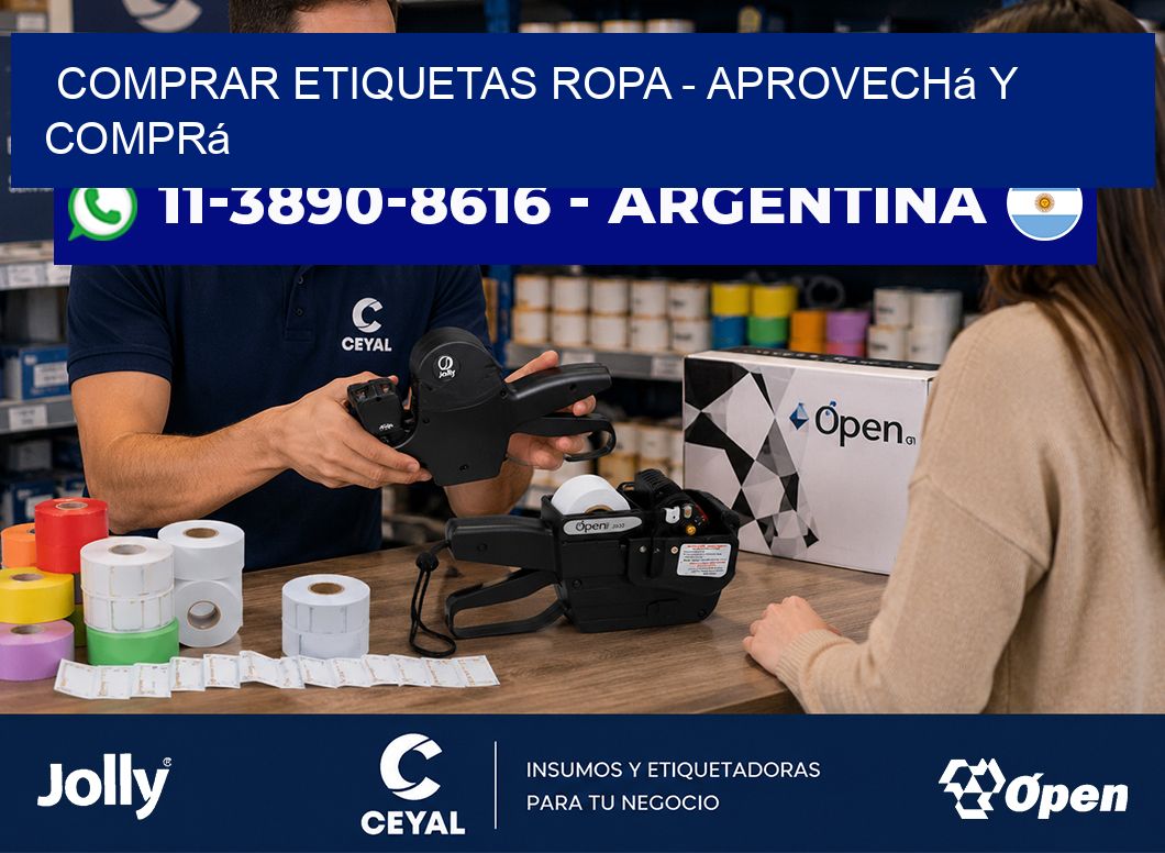 COMPRAR ETIQUETAS ROPA – Aprovechá y comprá