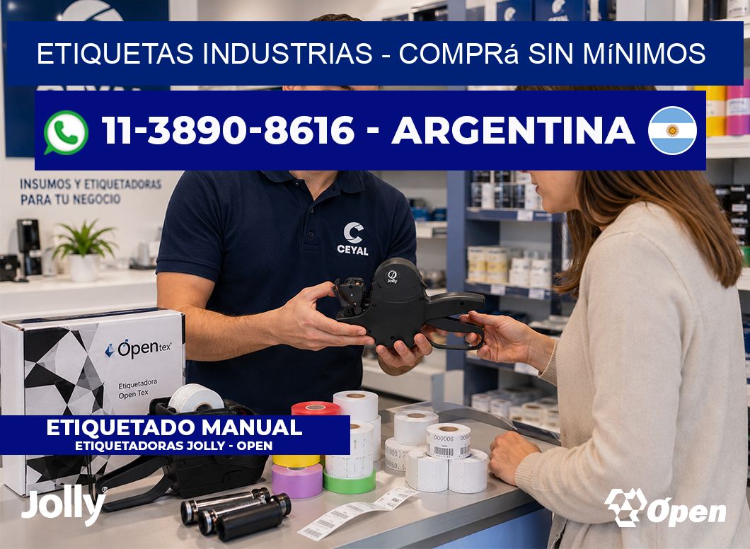 ETIQUETAS INDUSTRIAS - Comprá sin mínimos
