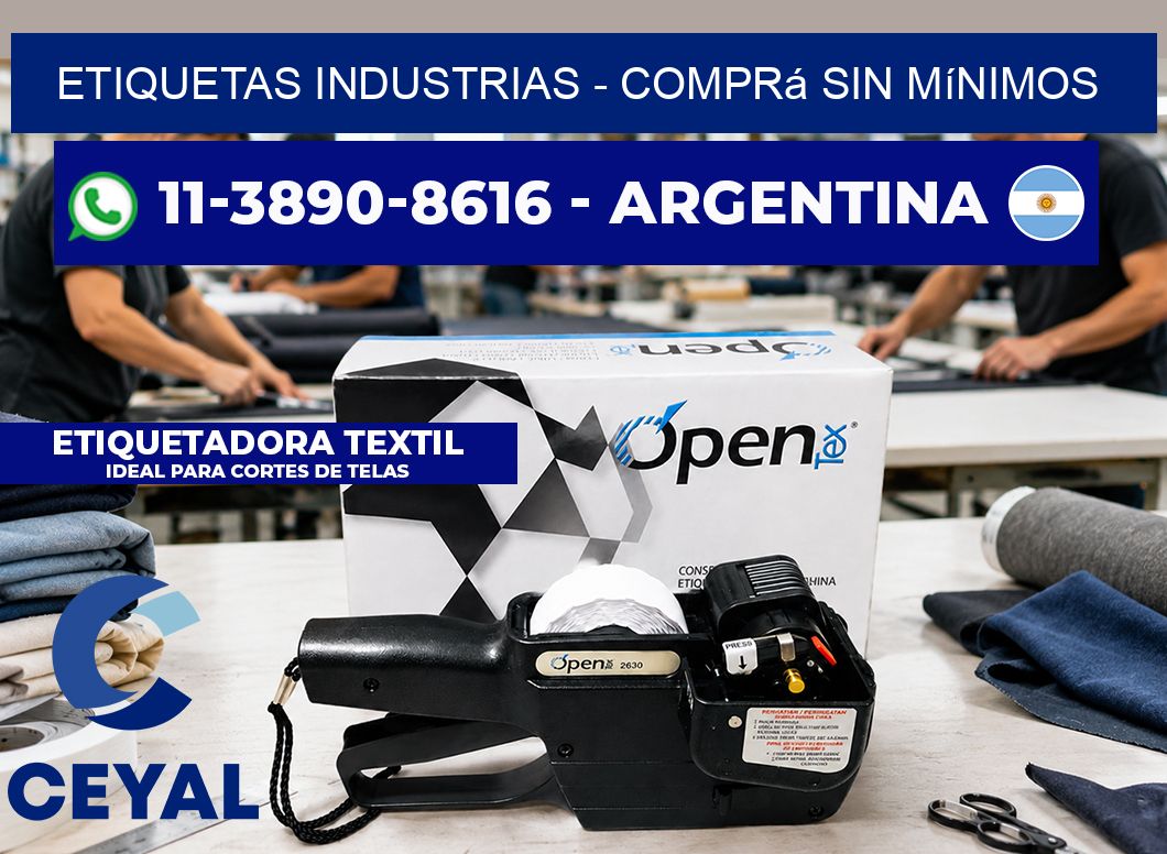 ETIQUETAS INDUSTRIAS – Comprá sin mínimos