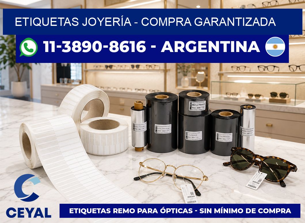 ETIQUETAS JOYERÍA - Compra garantizada
