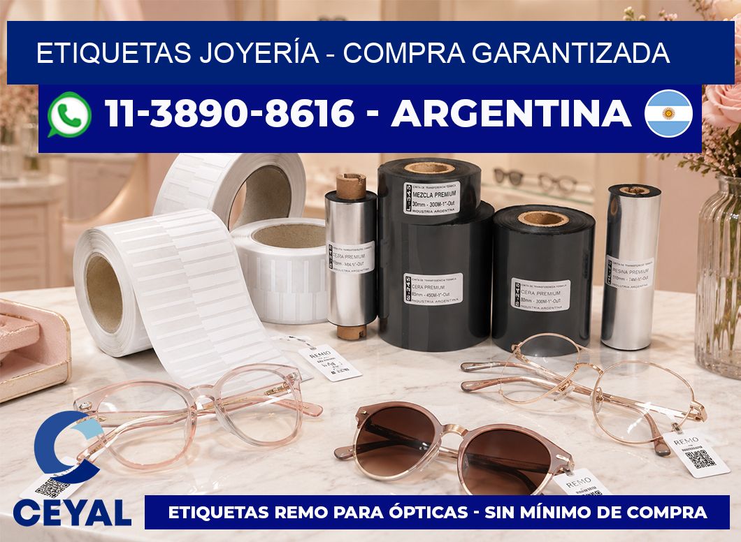 ETIQUETAS JOYERÍA - Compra garantizada
