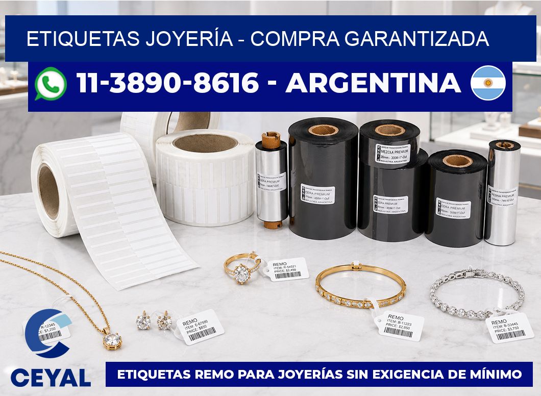ETIQUETAS JOYERÍA – Compra garantizada
