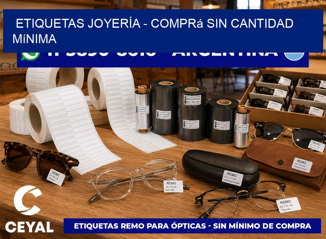 ETIQUETAS JOYERÍA - Comprá sin cantidad mínima