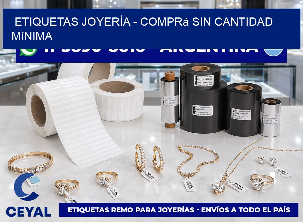 ETIQUETAS JOYERÍA – Comprá sin cantidad mínima
