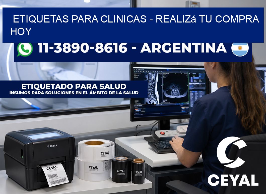 ETIQUETAS PARA CLINICAS - Realizá tu compra hoy
