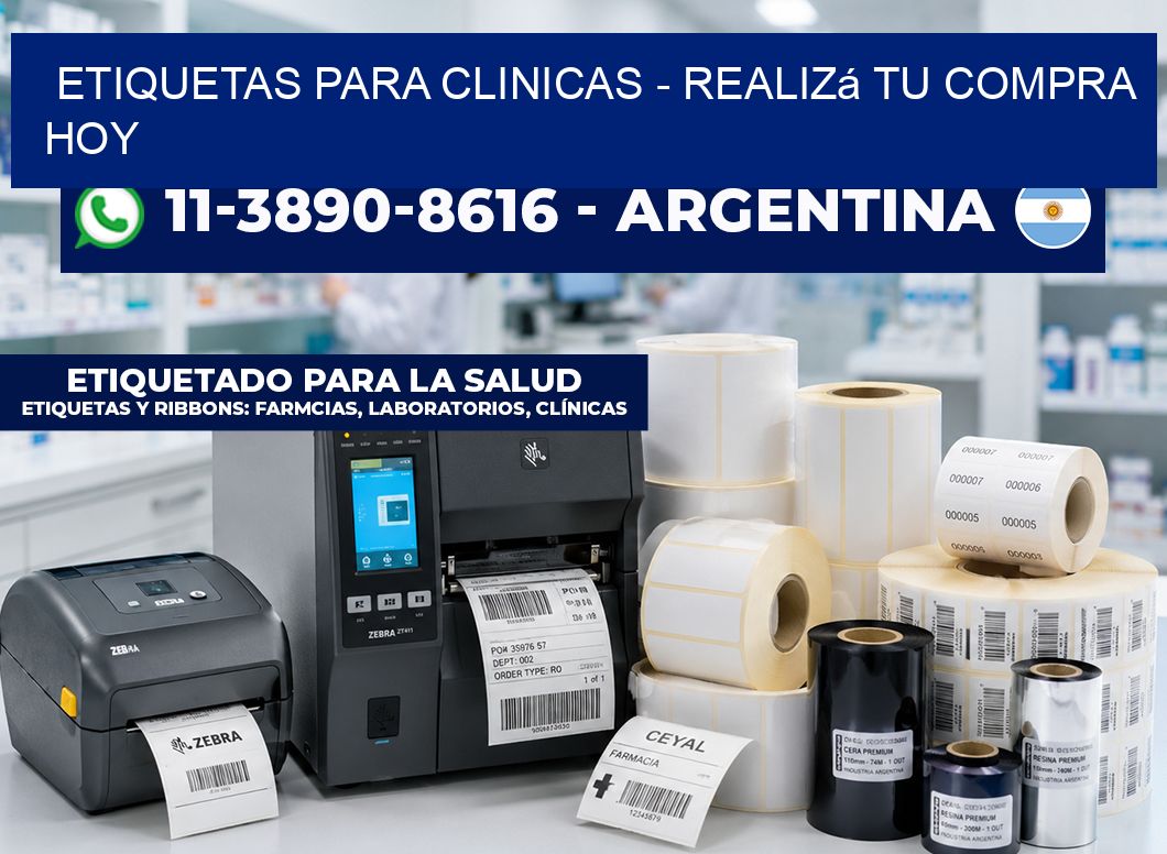 ETIQUETAS PARA CLINICAS – Realizá tu compra hoy