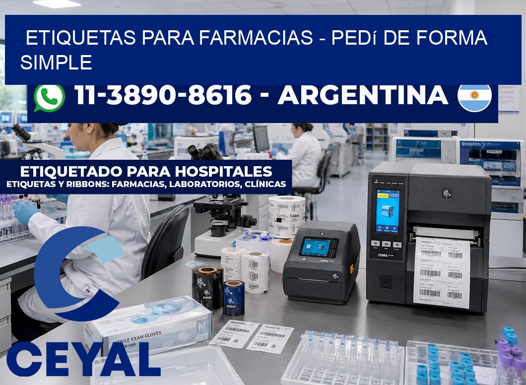 ETIQUETAS PARA FARMACIAS - Pedí de forma simple