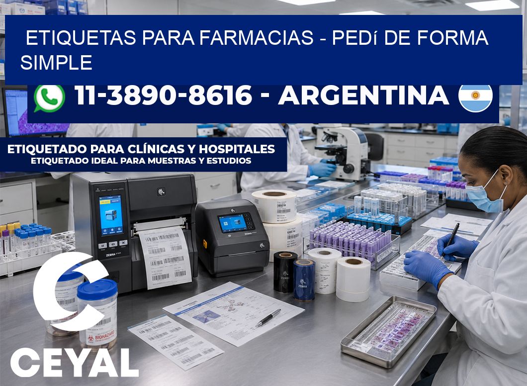 ETIQUETAS PARA FARMACIAS - Pedí de forma simple