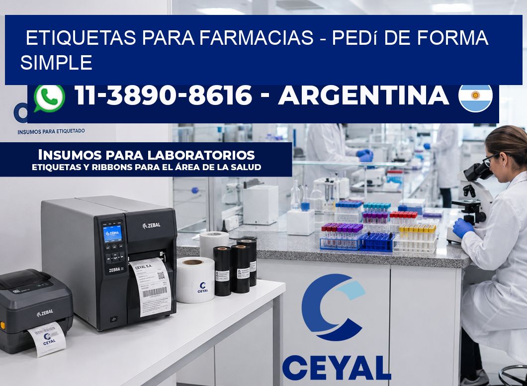 ETIQUETAS PARA FARMACIAS – Pedí de forma simple