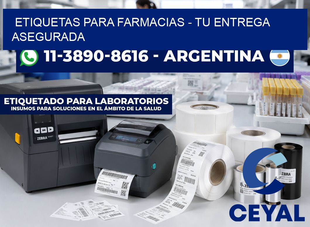 ETIQUETAS PARA FARMACIAS - Tu entrega asegurada