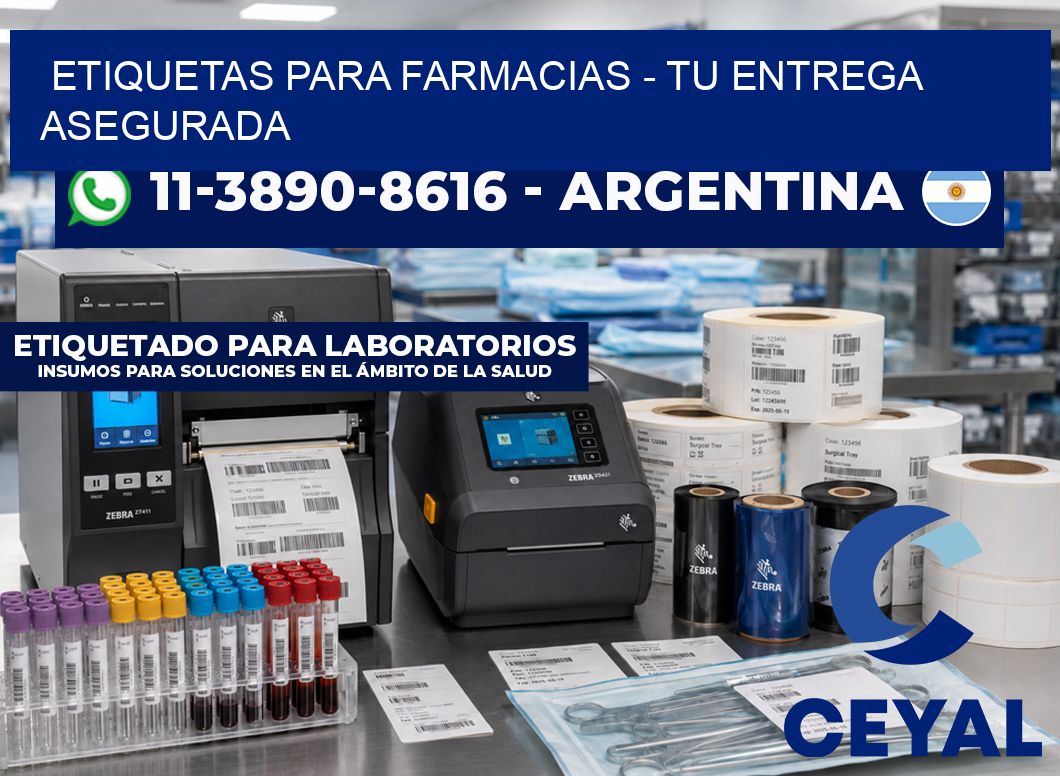 ETIQUETAS PARA FARMACIAS - Tu entrega asegurada