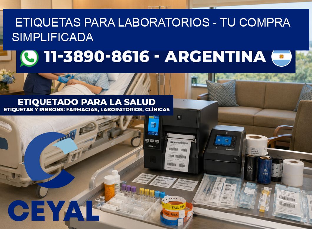 ETIQUETAS PARA LABORATORIOS – Tu compra simplificada