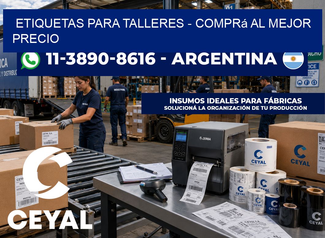 ETIQUETAS PARA TALLERES – Comprá al mejor precio