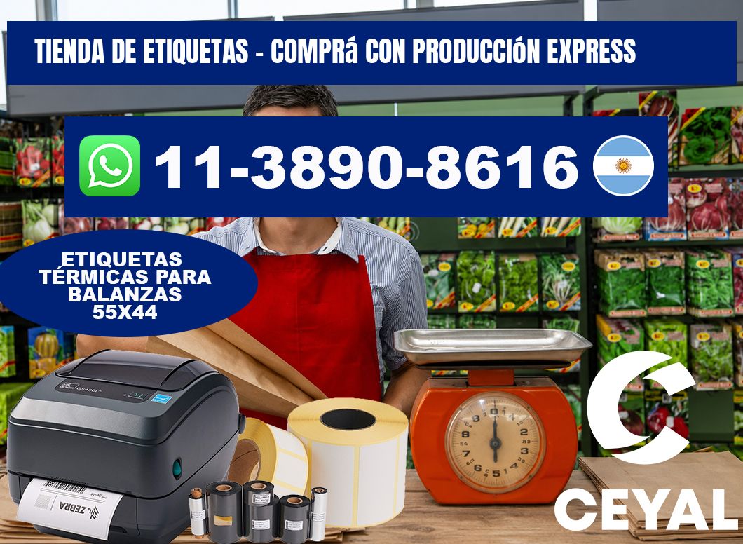 TIENDA DE ETIQUETAS - Comprá con producción express