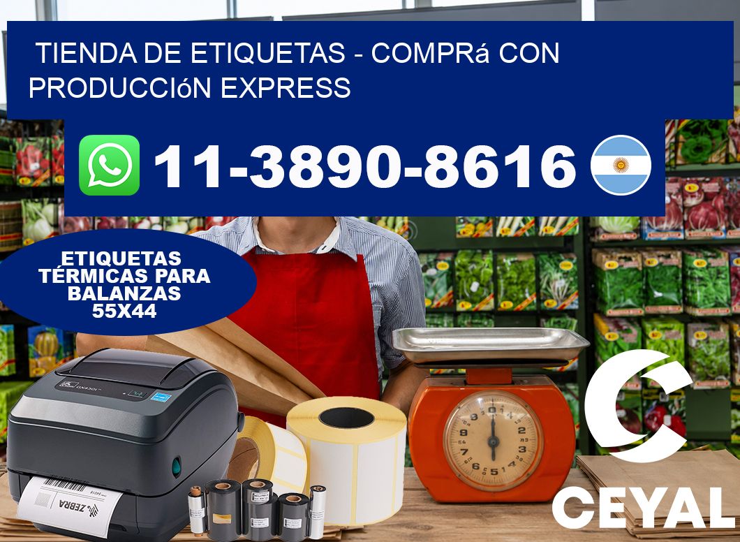 TIENDA DE ETIQUETAS - Comprá con producción express