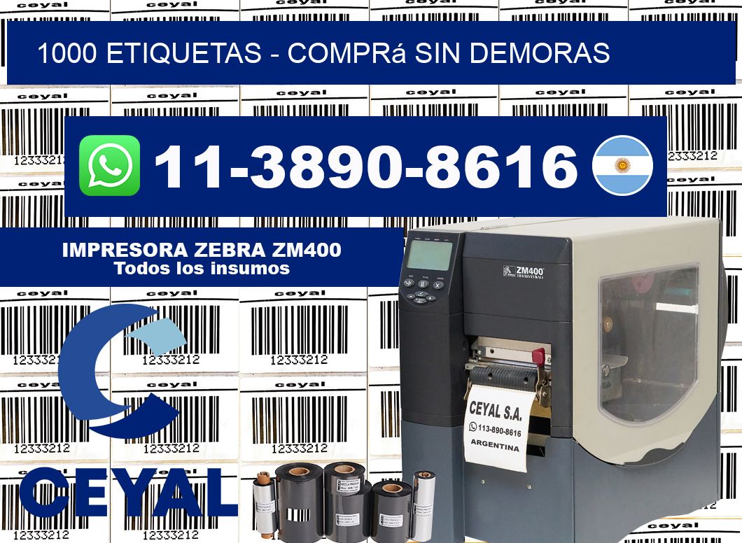 1000 ETIQUETAS – Comprá sin demoras