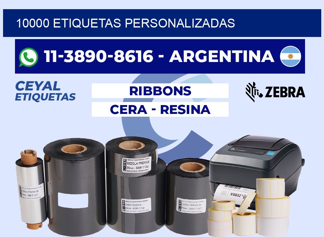 10000 ETIQUETAS PERSONALIZADAS