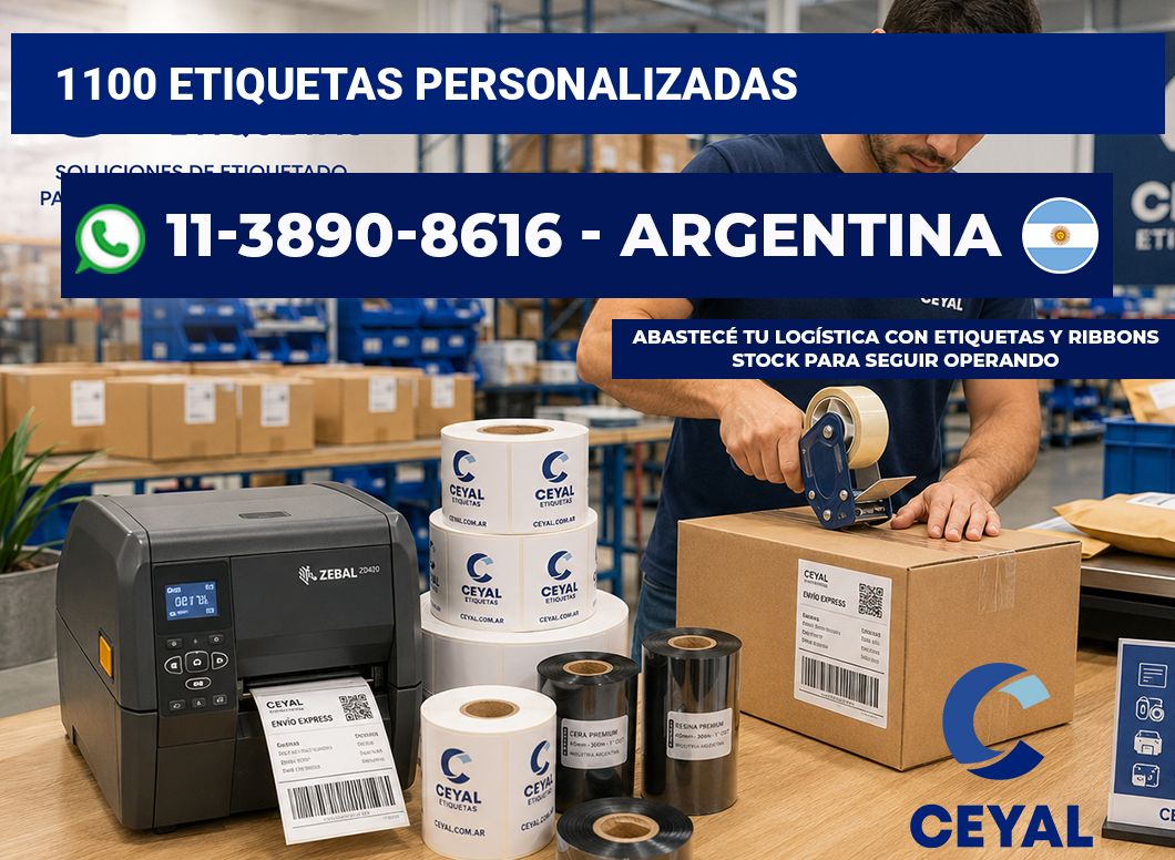 1100 ETIQUETAS PERSONALIZADAS