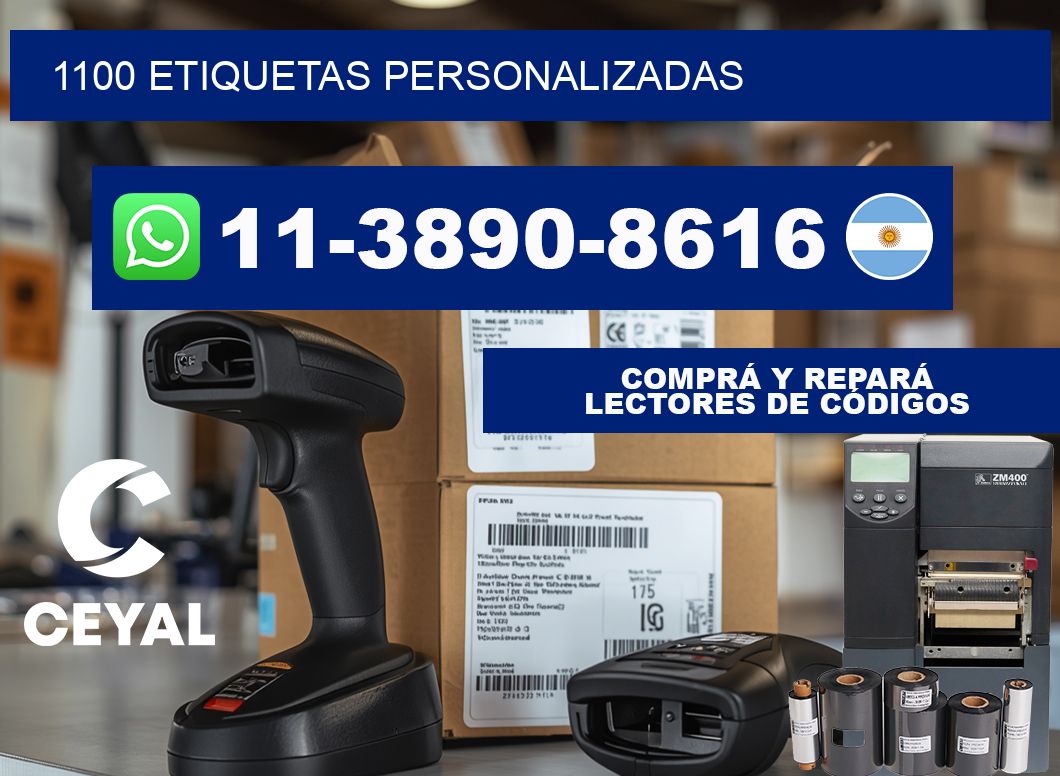 1100 ETIQUETAS PERSONALIZADAS