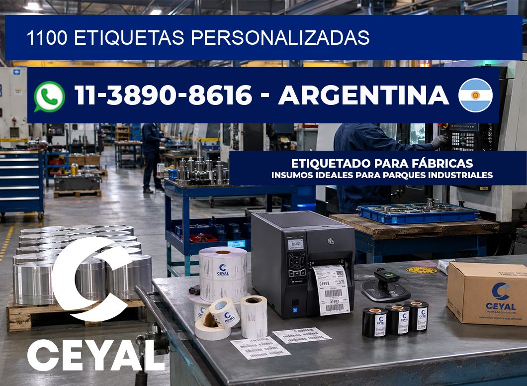 1100 ETIQUETAS PERSONALIZADAS