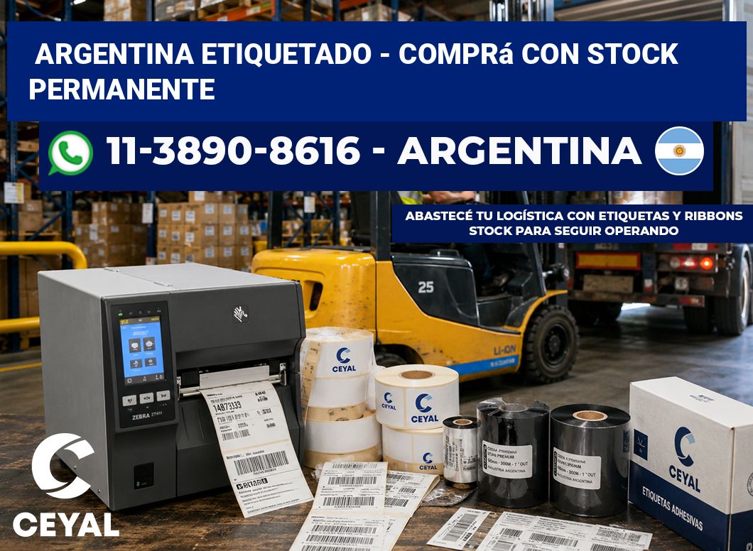ARGENTINA ETIQUETADO – Comprá con stock permanente