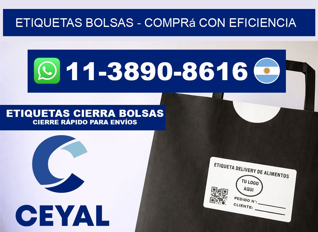 ETIQUETAS BOLSAS - Comprá con eficiencia