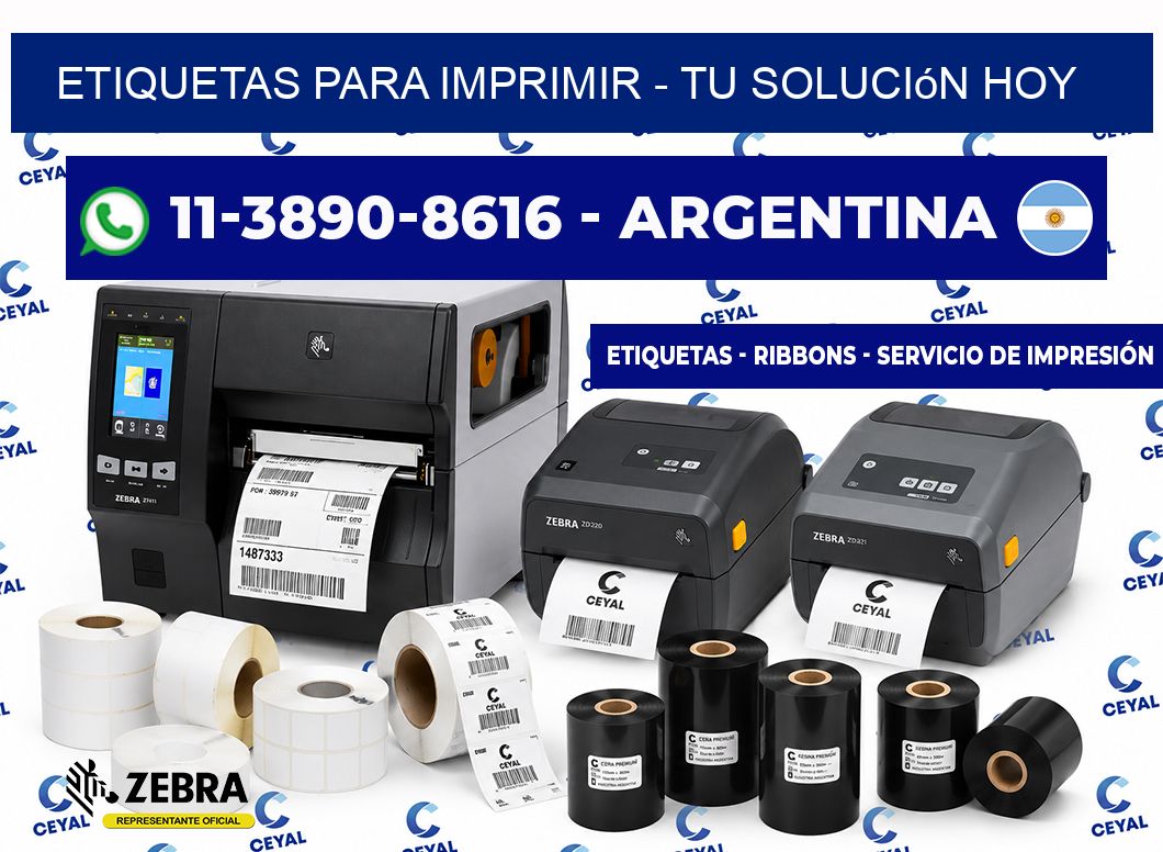 ETIQUETAS PARA IMPRIMIR - Tu solución hoy